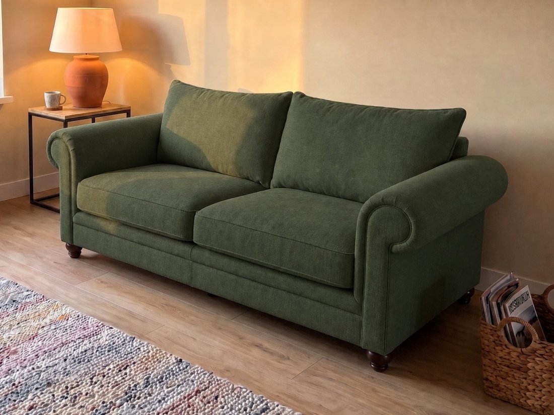 Kaatsheuvel 3 Zits in groen – kleurimpressie – A-meubel
