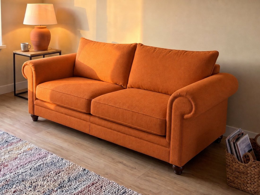 Kaatsheuvel 3 Zits in oranje – kleurimpressie – A-meubel
