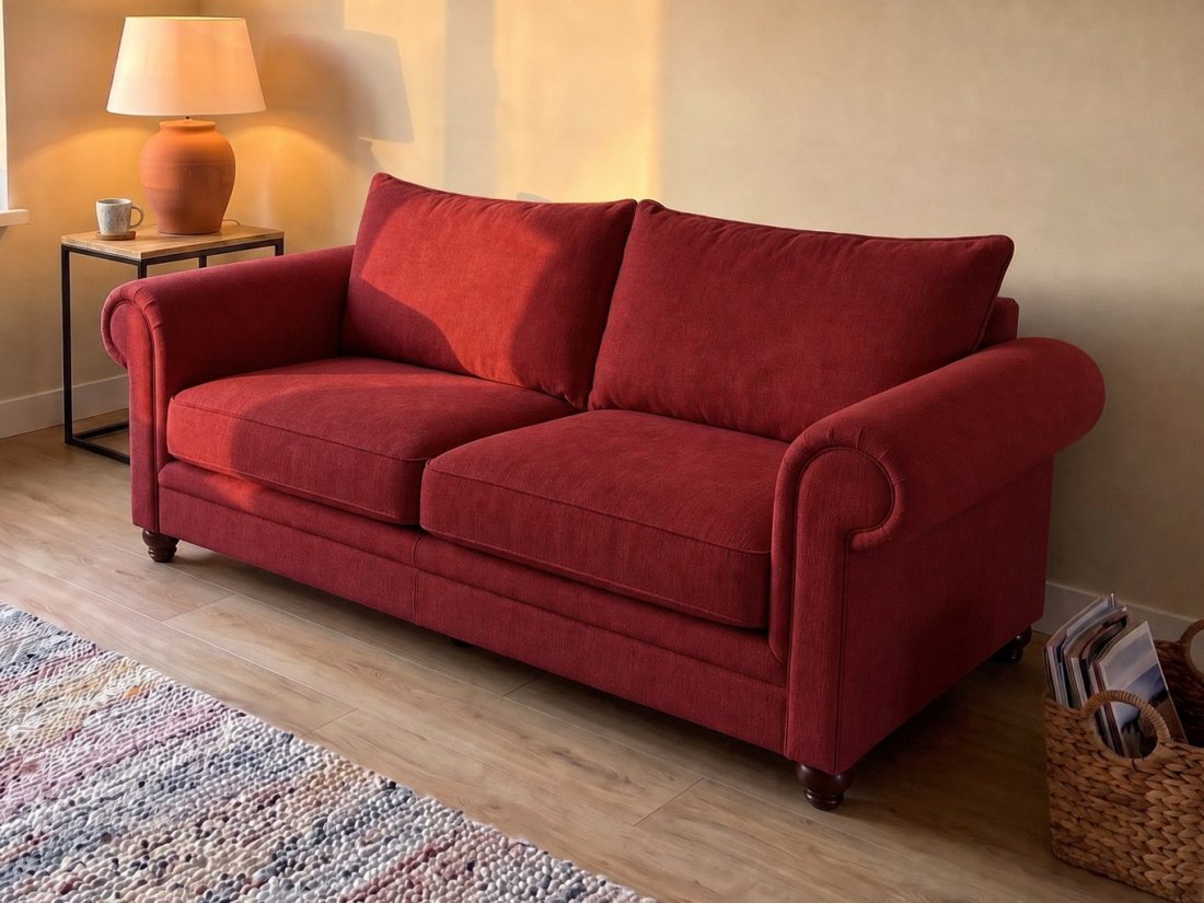 Kaatsheuvel 3 Zits in rood – kleurimpressie – A-meubel