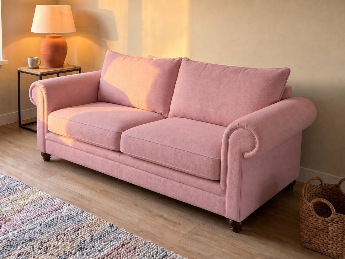 Kaatsheuvel 3 Zits in roze – kleurimpressie – A-meubel