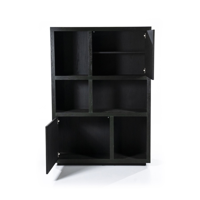 Kast Kabinet Helsinki - 120cm - Zwart - 95723 – foto 2 – A-meubel
