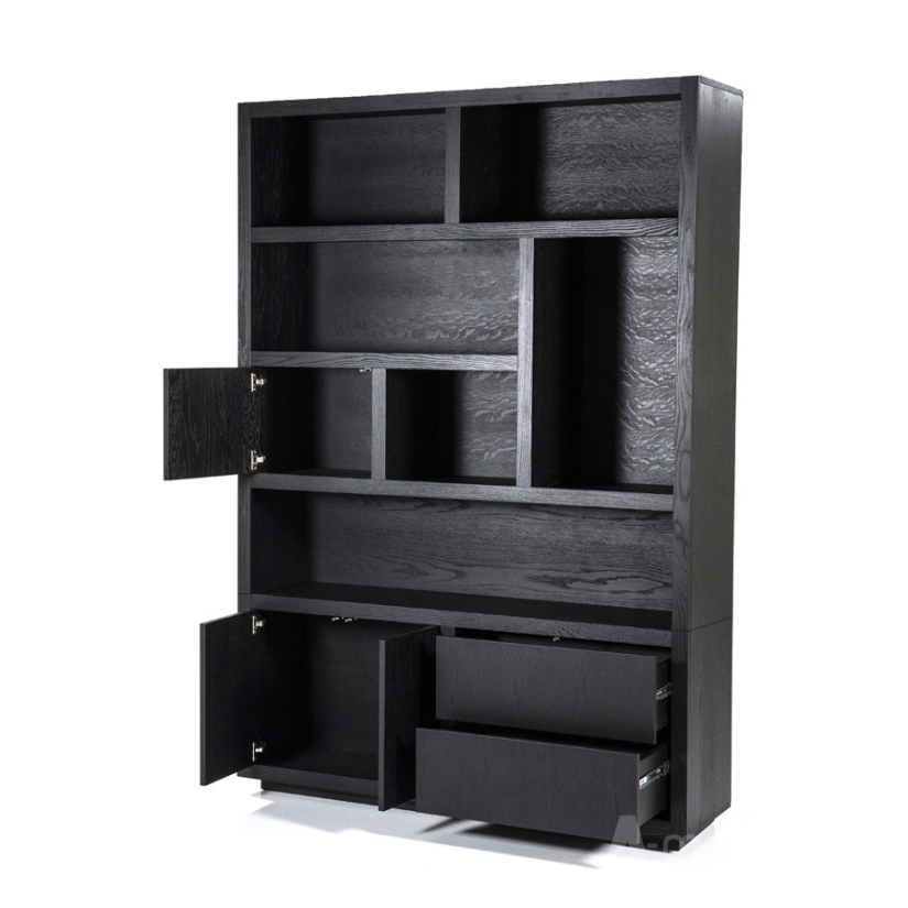 Kast Kabinet Helsinki - 150cm - Zwart - 95725 – foto 4 – A-meubel