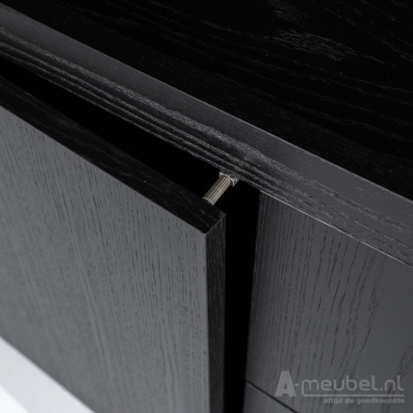 Kast Kabinet Helsinki - 200cm - Zwart - 95726 – foto 6 – A-meubel