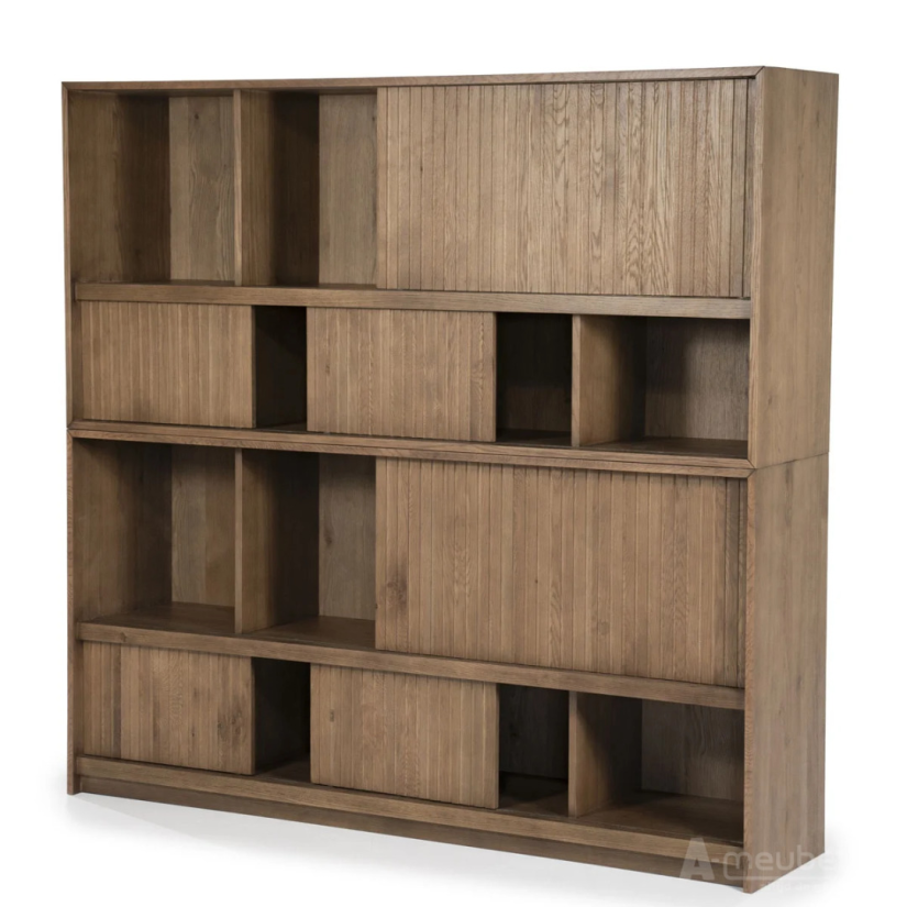 Kast Kabinet Milo - 180cm - Bruin - 96211 – foto 3 – A-meubel