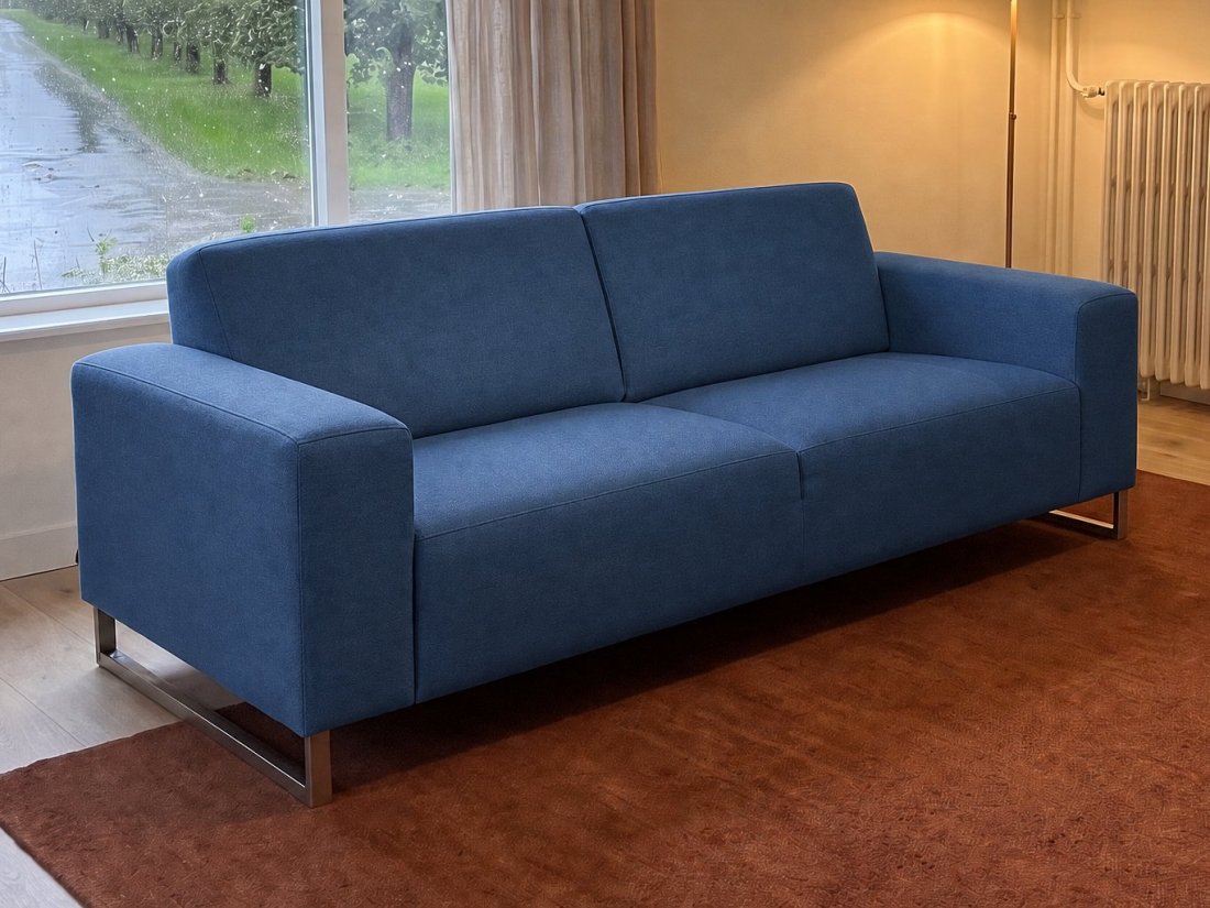 Kerkdriel 3 Zits in blauw – kleurimpressie – A-meubel