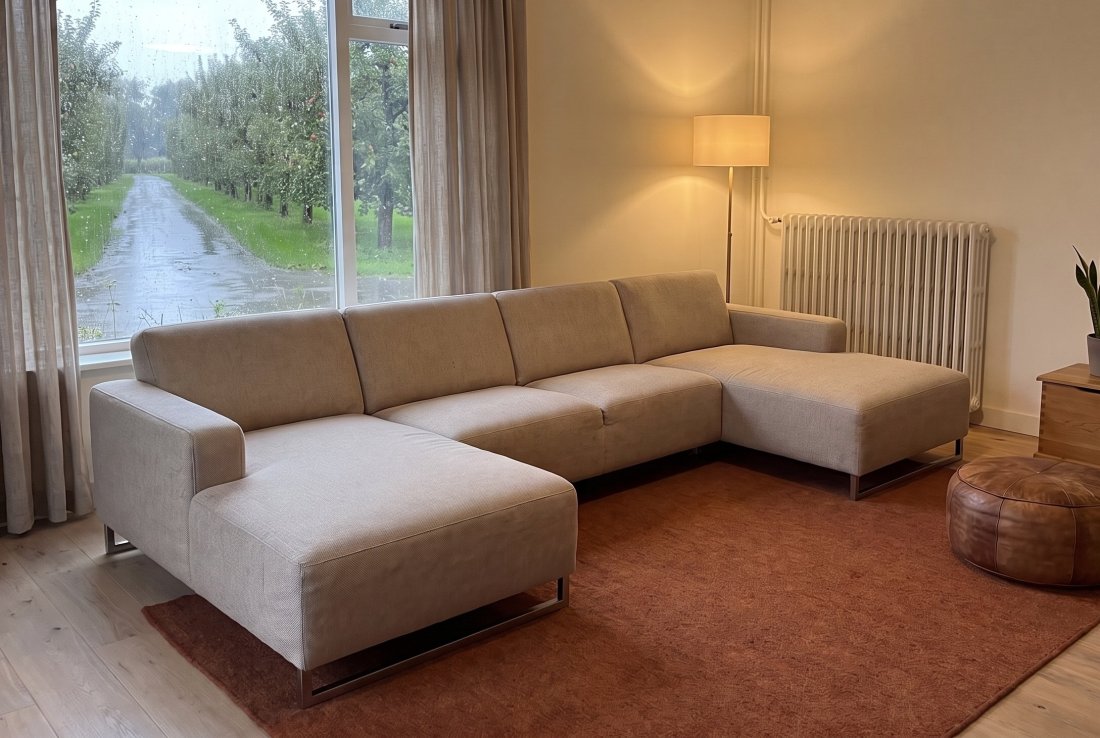 U-bank Kerkdriel Longchair + 2 Zits + Longchair in beige – foto 2 – A-meubel