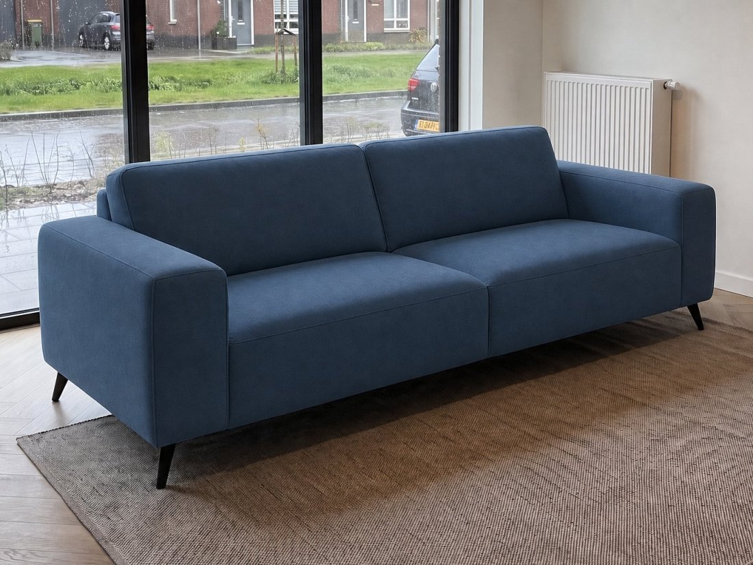 Lent 2 Zits Bank in blauw – kleurimpressie – A-meubel