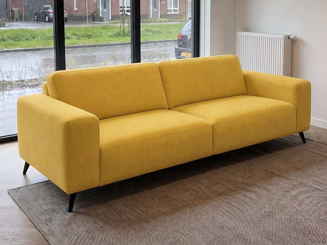 Lent 2 Zits Bank in geel – kleurimpressie – A-meubel