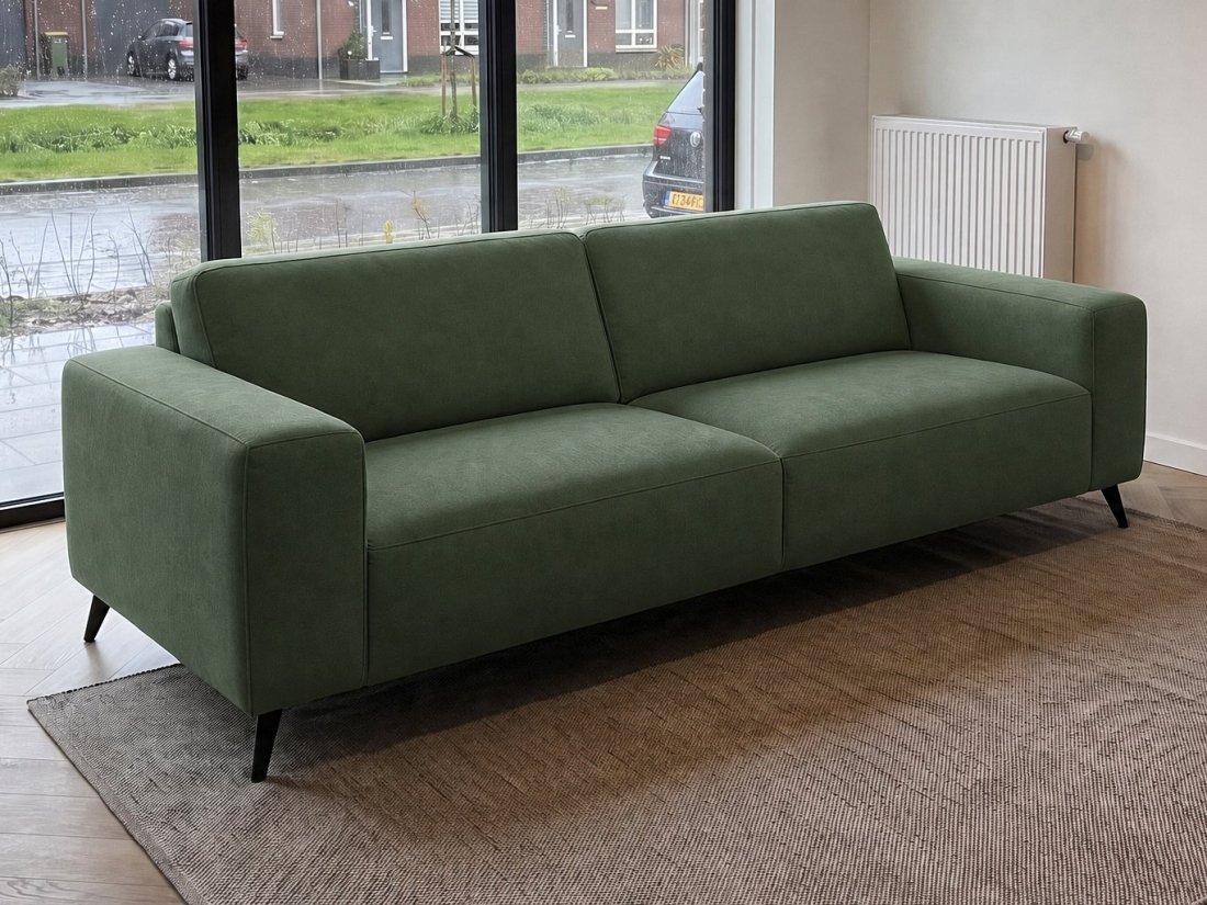 Lent 2 Zits Bank in groen – kleurimpressie – A-meubel