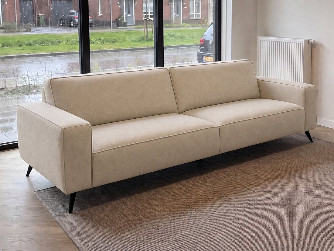 Lent 4 Zits Bank in beige – kleurimpressie – A-meubel