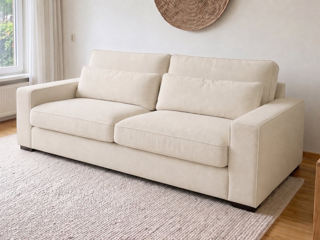 Leusden 2.5 Zits in creme – kleurimpressie – A-meubel