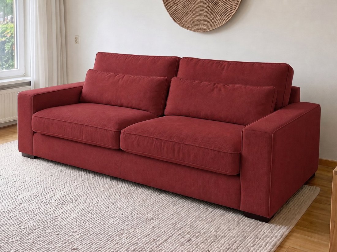Leusden 2.5 Zits in rood – kleurimpressie – A-meubel