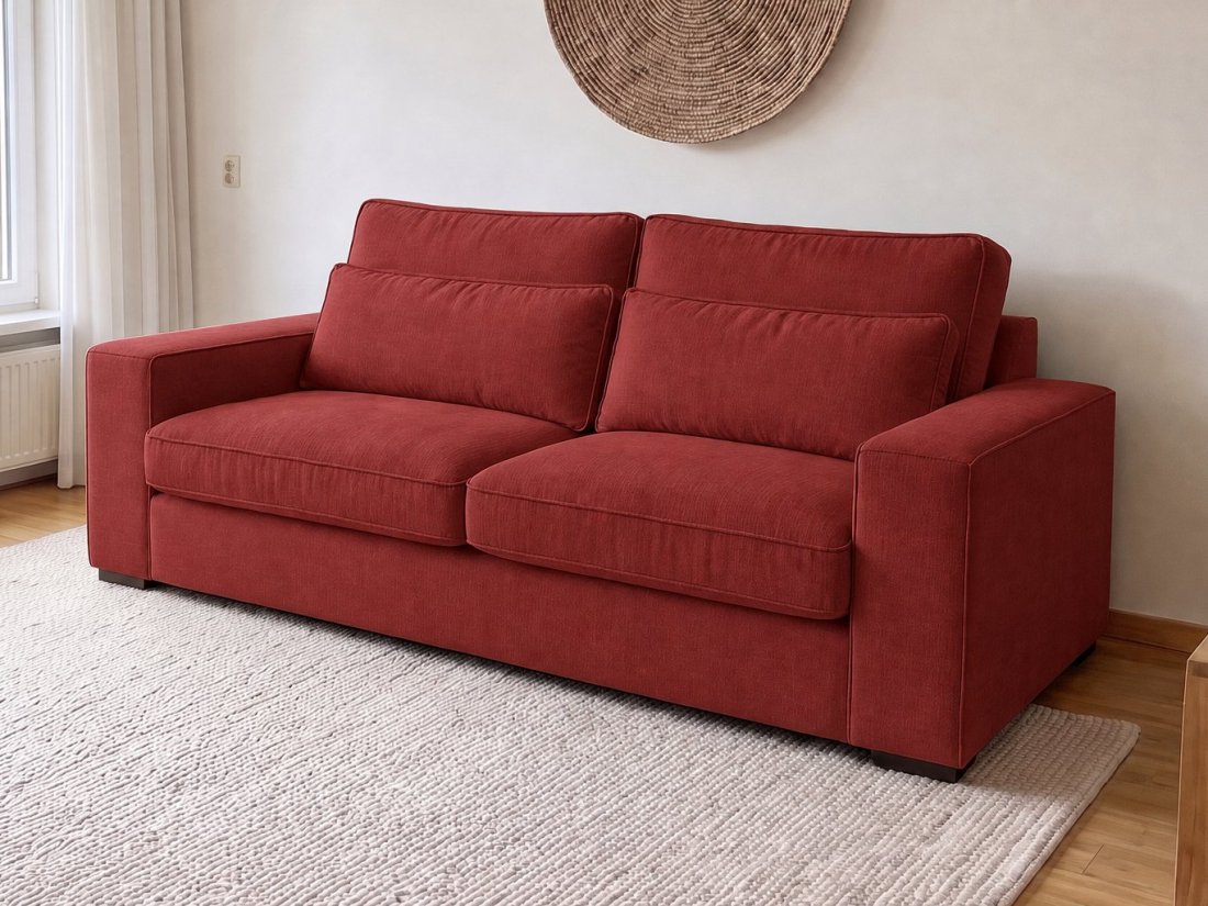 Leusden 2 Zits in rood – kleurimpressie – A-meubel