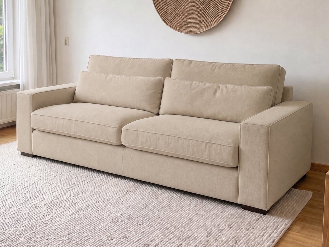 Leusden 3 Zits in beige – kleurimpressie – A-meubel