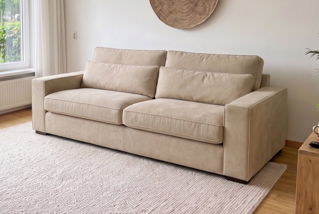 3 zits bank Leusden 3 Zits Bank in beige – foto 2 – A-meubel