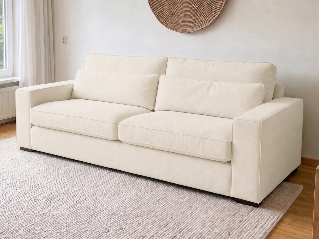 Leusden 3 Zits in creme – kleurimpressie – A-meubel