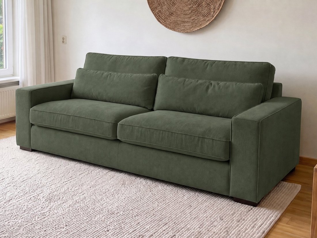 Leusden 3 Zits in groen – kleurimpressie – A-meubel