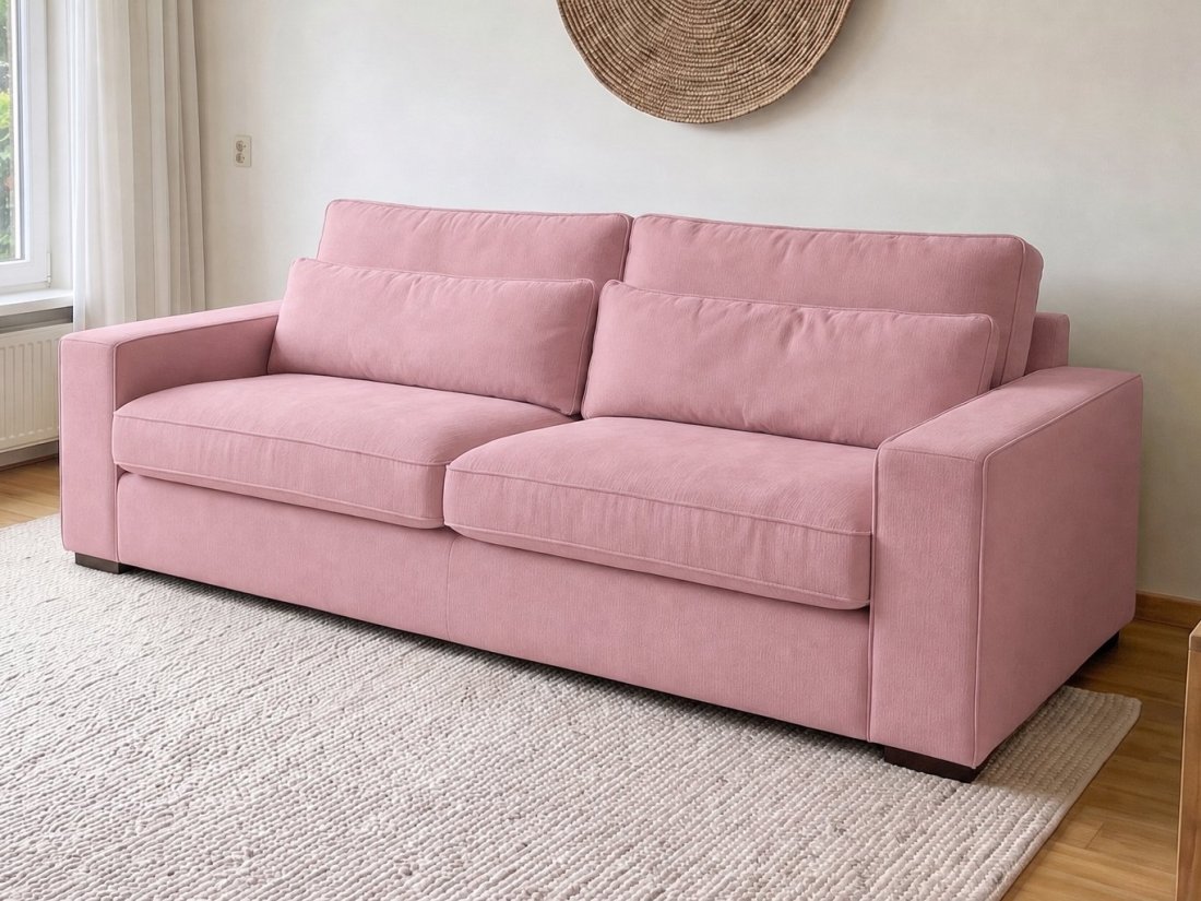 Leusden 3 Zits in roze – kleurimpressie – A-meubel