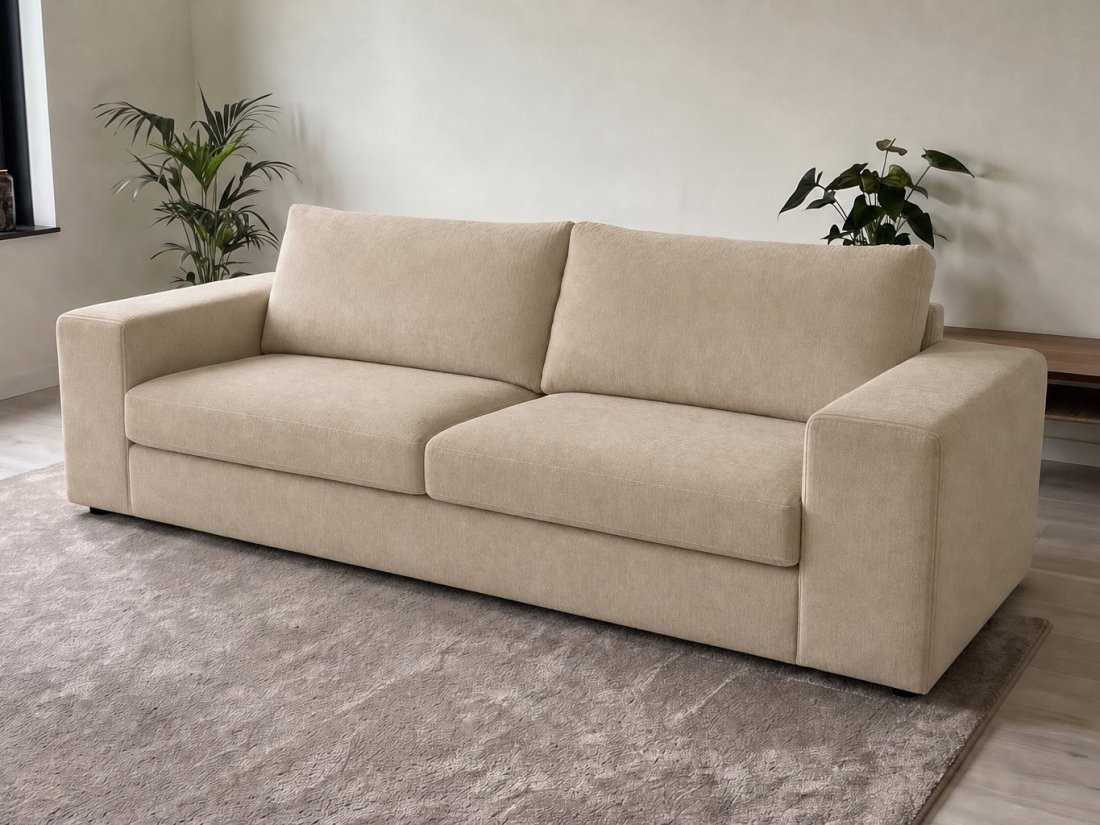 Loenen 2.5 zits in beige – kleurimpressie – A-meubel