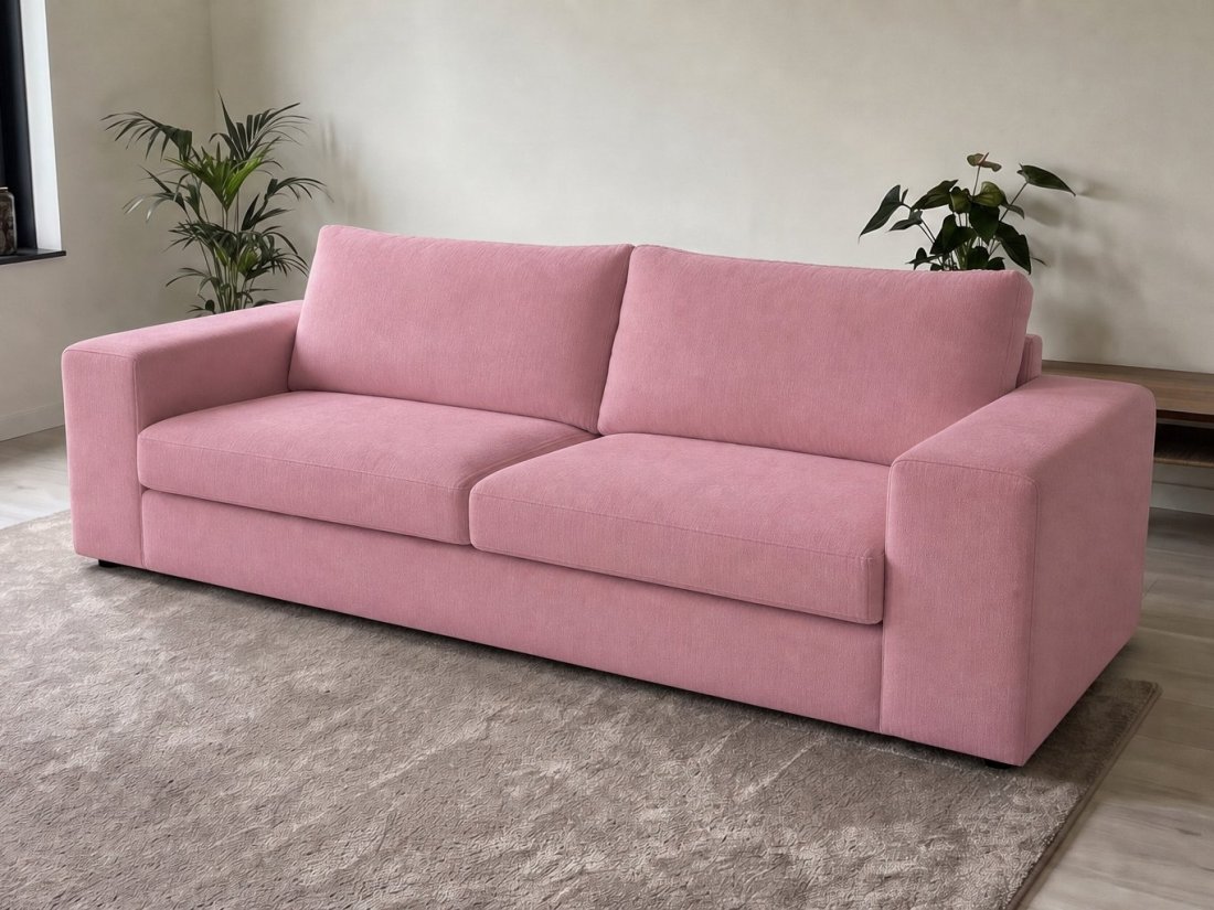 Loenen 2.5 zits in roze – kleurimpressie – A-meubel