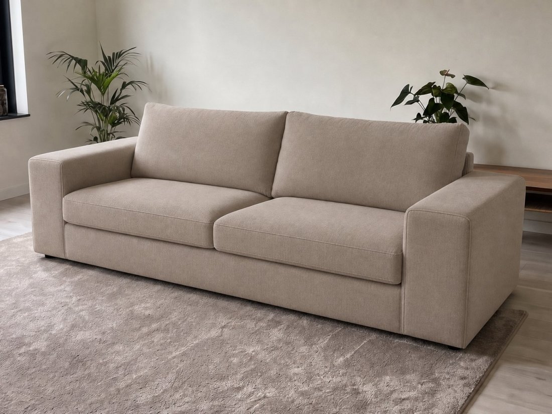 Loenen 2.5 zits in taupe – kleurimpressie – A-meubel