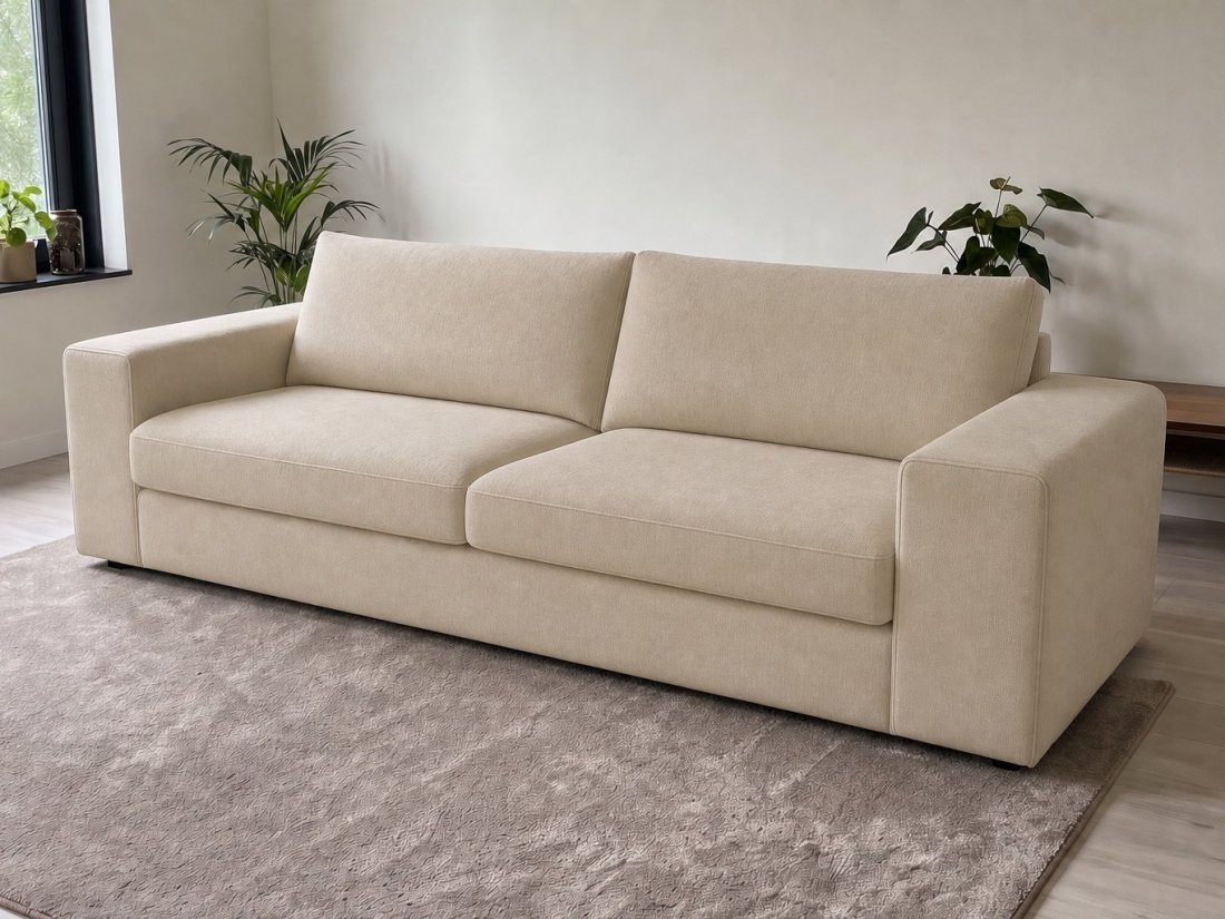 Loenen 2 zits in beige – kleurimpressie – A-meubel