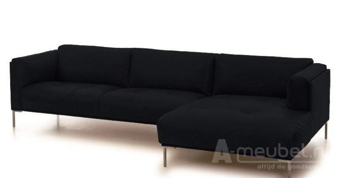 Loungebank Bern Zwart – A-meubel