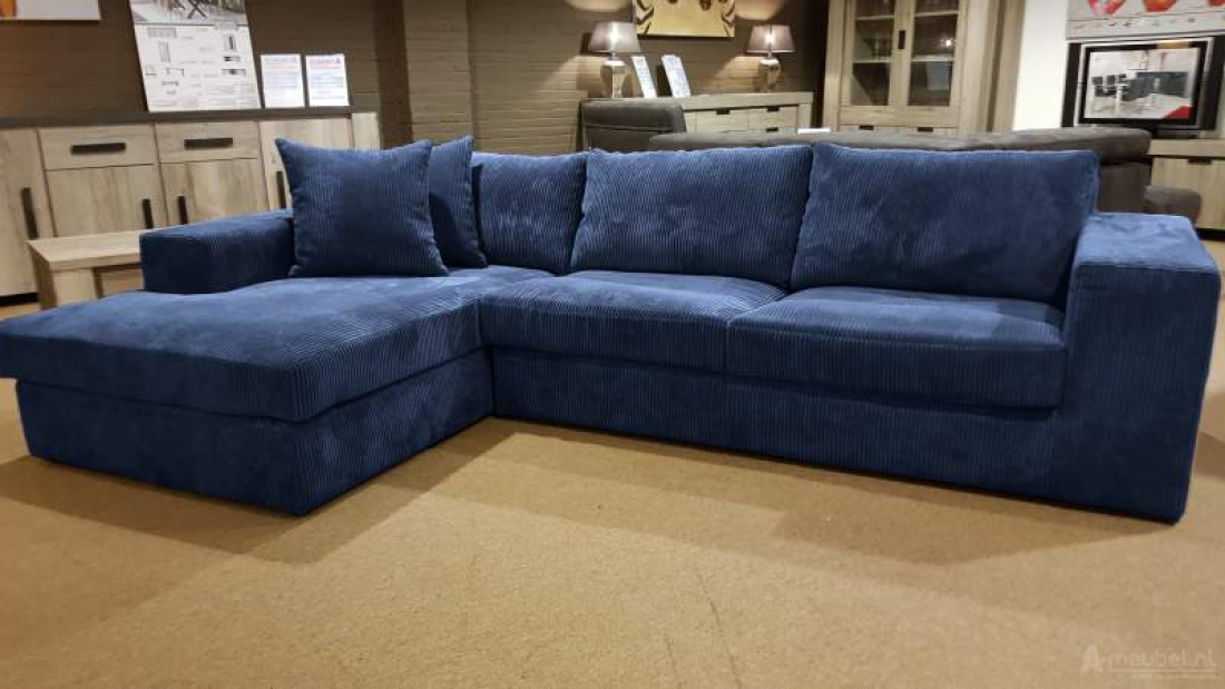 Loenen Longchair Blauw – A-meubel