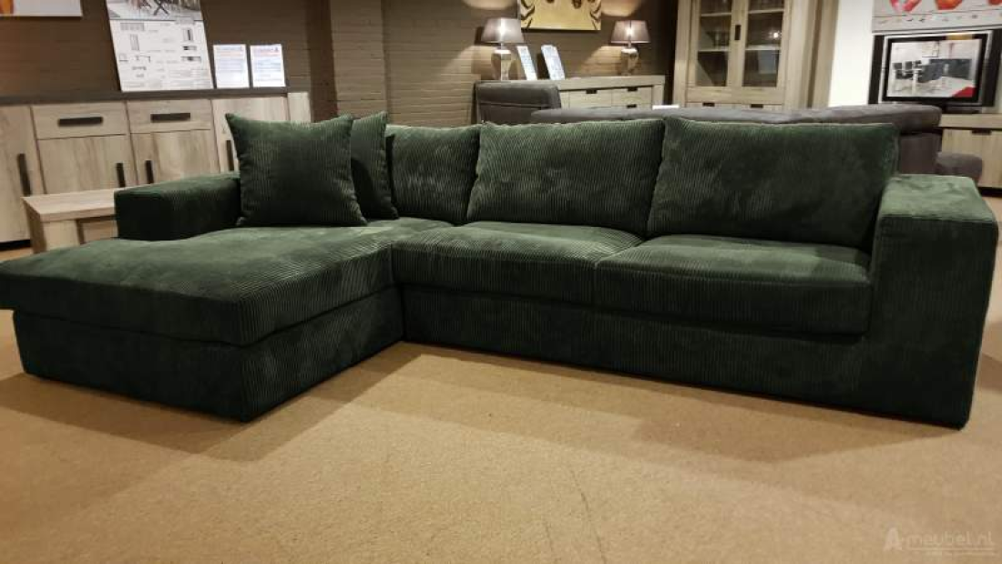 Loenen Longchair Groen – A-meubel