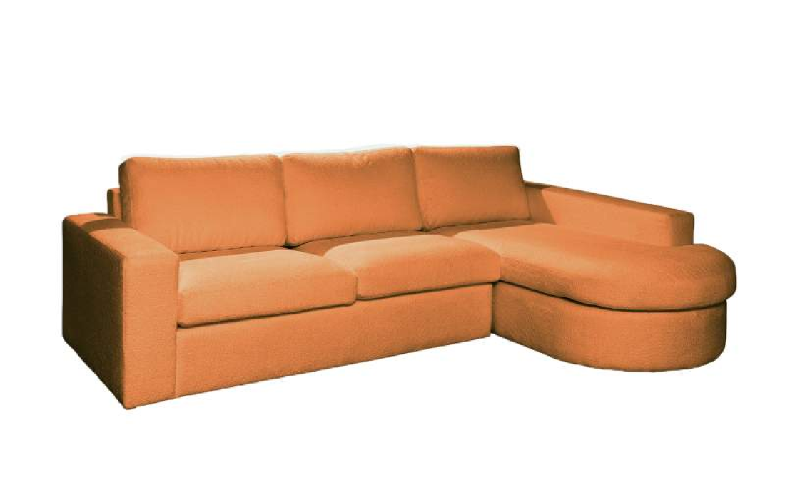 Loungebank Rond Aalsmeer Cognac – A-meubel