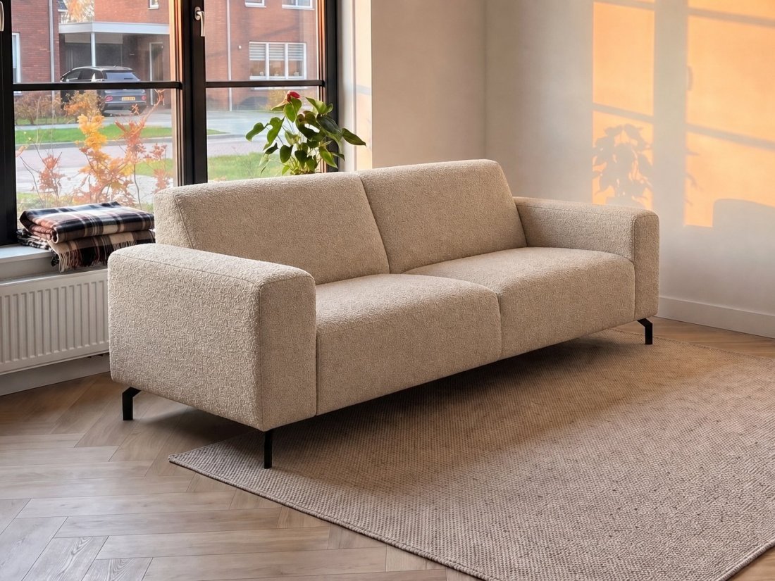 Maarssen 2 Zits in beige – kleurimpressie – A-meubel
