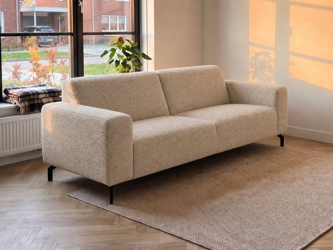 Maarssen 3 Zits in beige – kleurimpressie – A-meubel