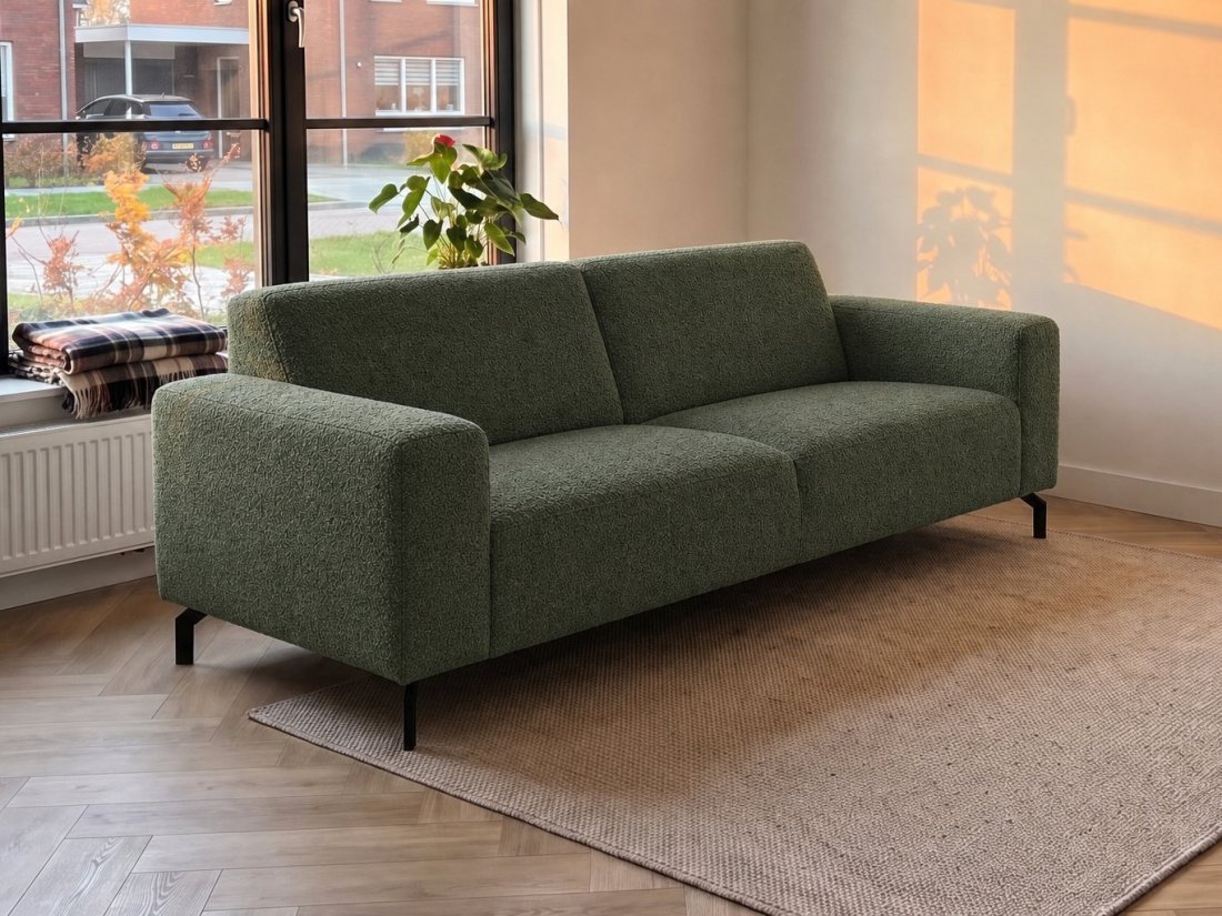 Maarssen 3 Zits in groen – kleurimpressie – A-meubel