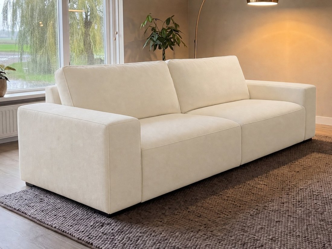 Marle 2.5 Zits in creme – kleurimpressie – A-meubel