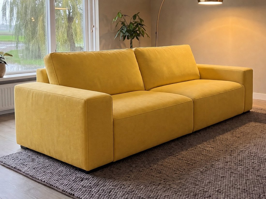 Marle 2.5 Zits in geel – kleurimpressie – A-meubel