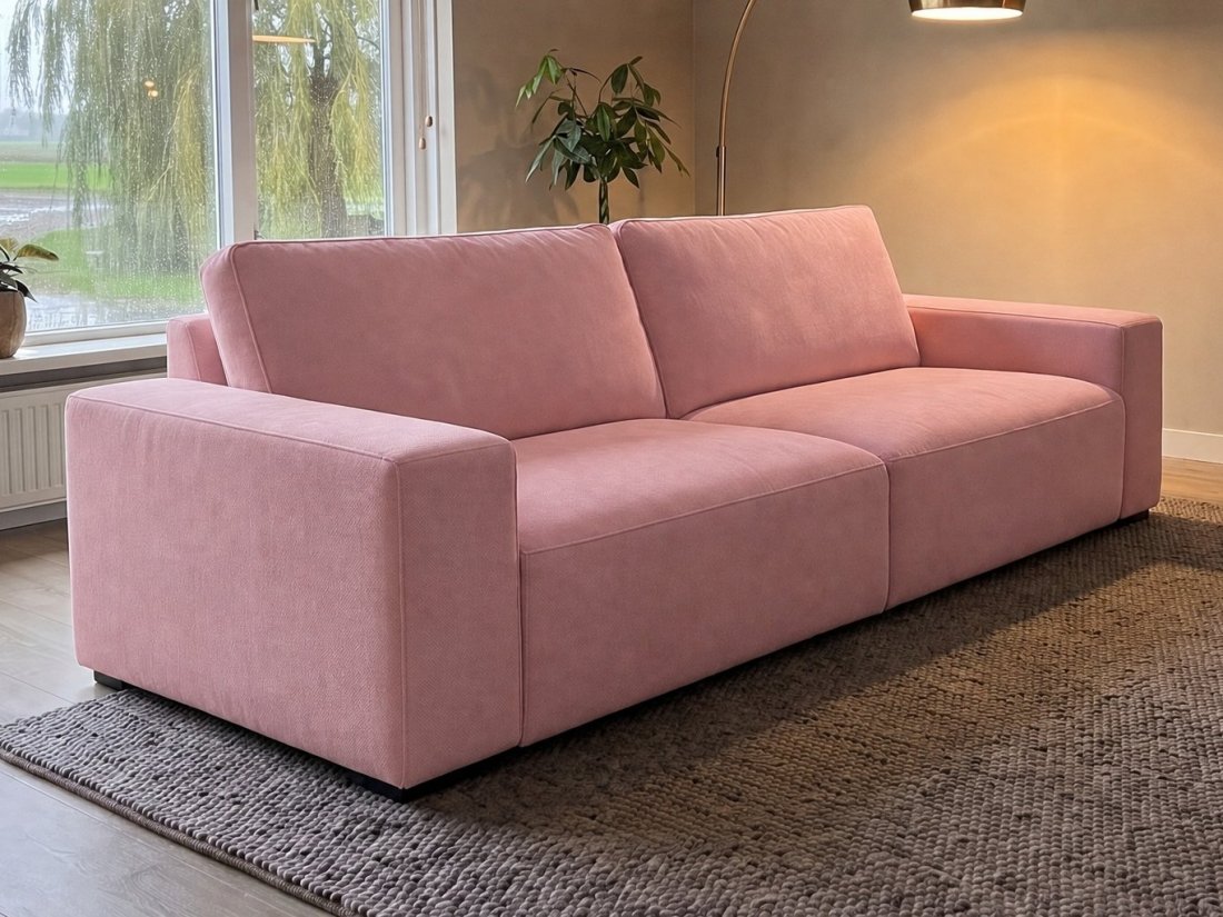 Marle 2.5 Zits in roze – kleurimpressie – A-meubel