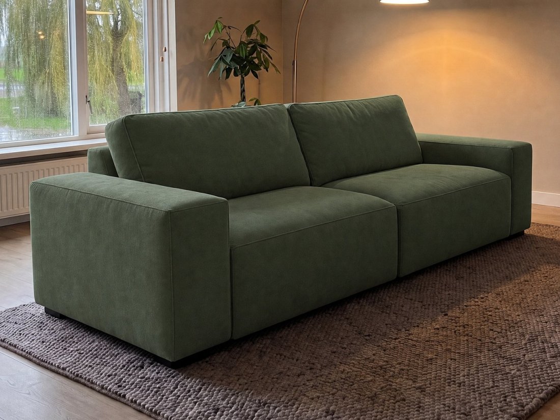 Marle 2 Zits in groen – kleurimpressie – A-meubel