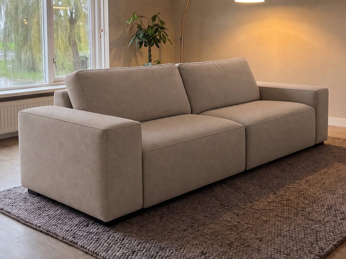 Marle 2 Zits in taupe – kleurimpressie – A-meubel