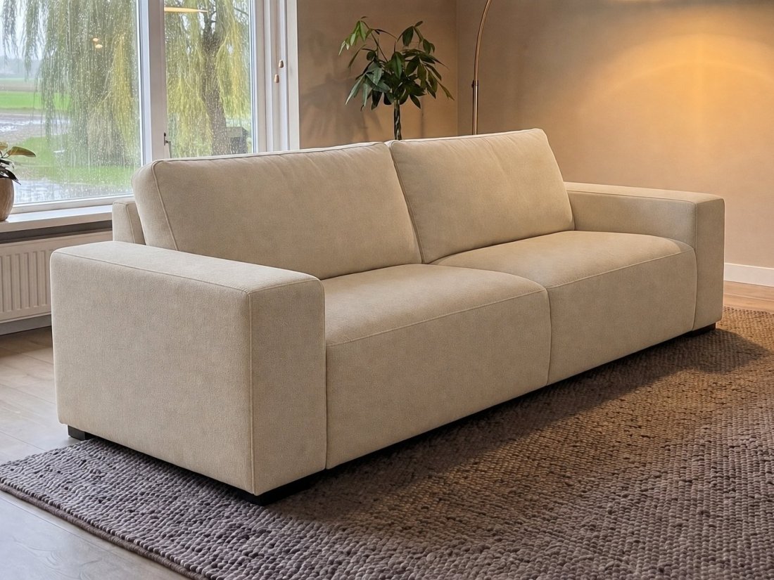 Marle 3 Zits in beige – kleurimpressie – A-meubel
