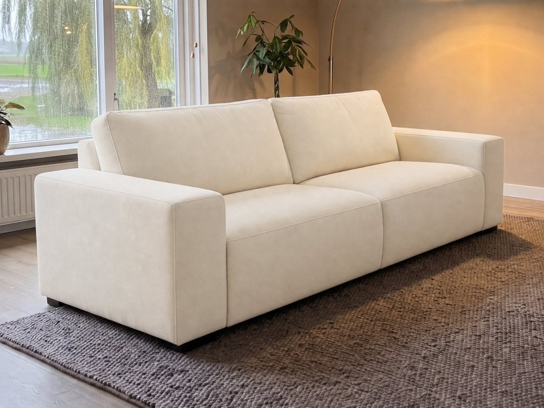 Marle 3 Zits in creme – kleurimpressie – A-meubel