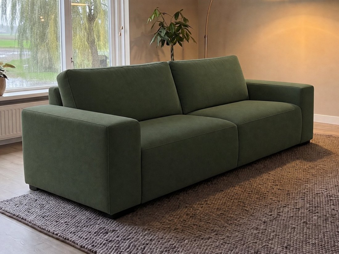 Marle 3 Zits in groen – kleurimpressie – A-meubel
