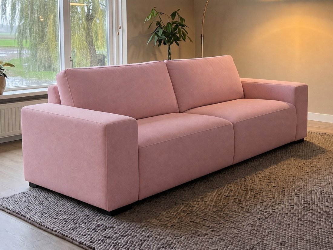 Marle 3 Zits in roze – kleurimpressie – A-meubel
