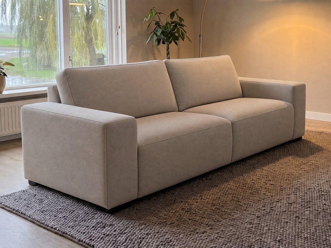 Marle 3 Zits in taupe – kleurimpressie – A-meubel