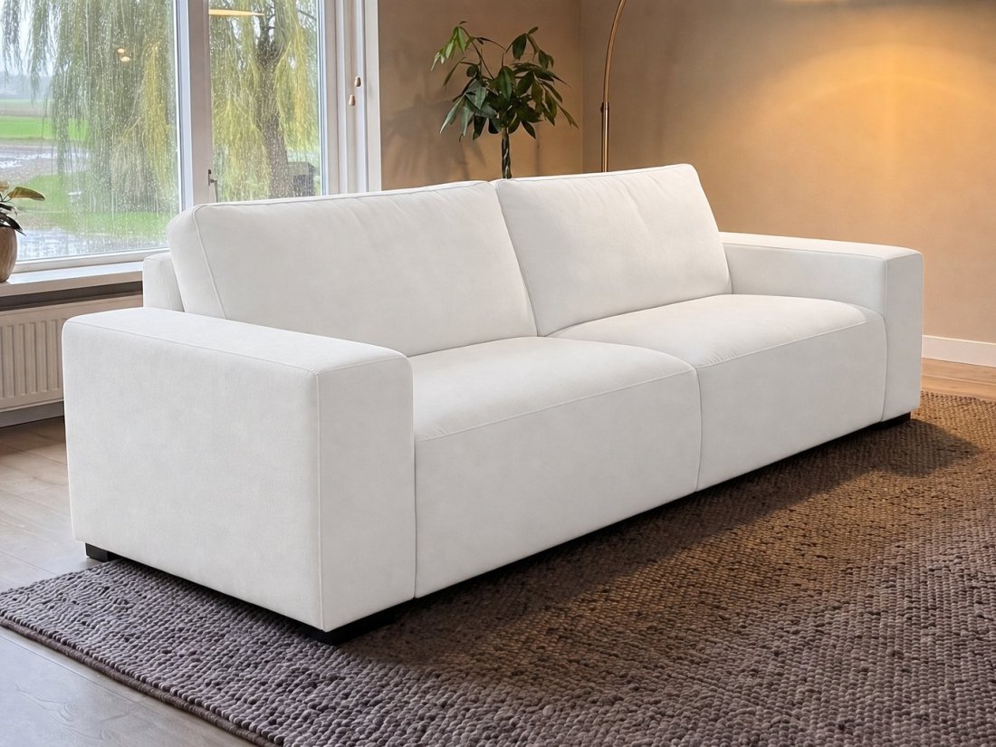 Marle 3 Zits in wit – kleurimpressie – A-meubel