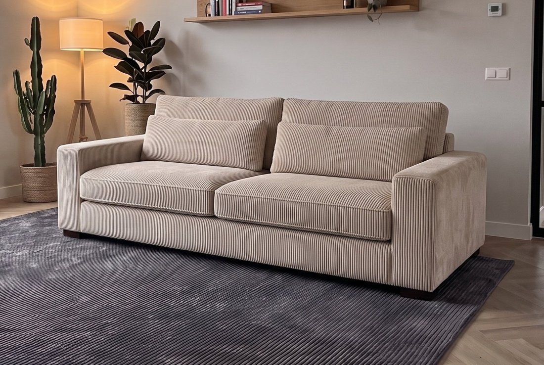 2-5 zits bank Merselo 2.5 Zits Bank in beige – A-meubel
