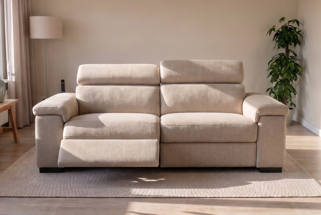2 zits bank Oostvoorne 2 Zits met (1X VSL Relaxfunctie) in beige – foto 2 – A-meubel