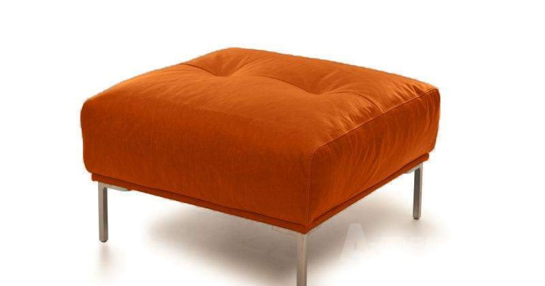 Bern Hocker 70x70cm Oranje – A-meubel