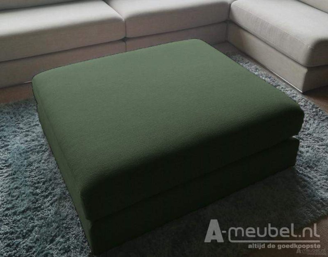 Amersfoort Pouffe 103x75cm Groen – A-meubel