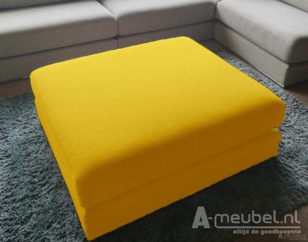 Amersfoort Pouffe 103x75cm Geel – A-meubel