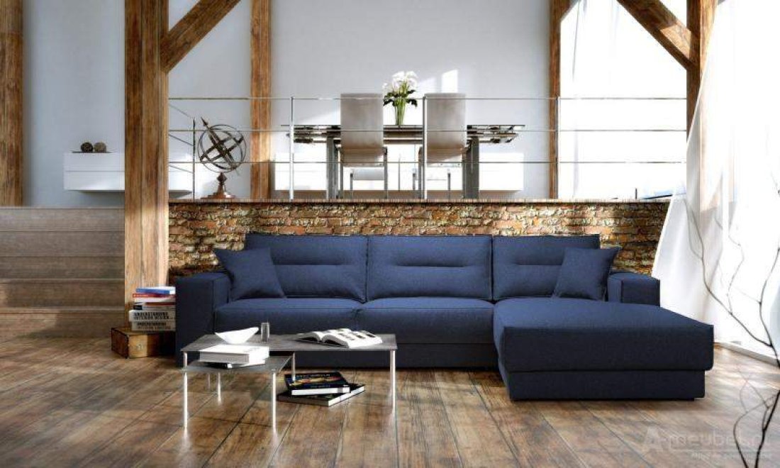 Venray Longchair Blauw – A-meubel